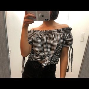 Off the Shoulder Crop Top